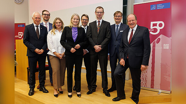 The speakers at the ceremony.